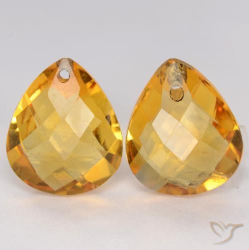 Shop natural 7.21ct Doré foncé Citrine gems, En forme de poire, from Brésil at GemSelect. In stock, global shipping!