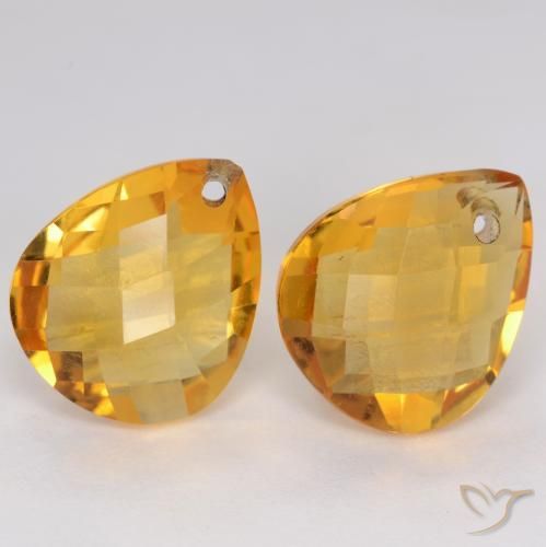 Shop natural 7.21ct Doré foncé Citrine gems, En forme de poire, from Brésil at GemSelect. In stock, global shipping!