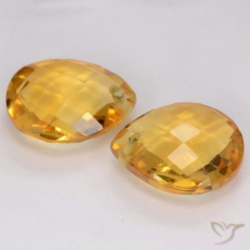 Shop natural 7.32ct Orange doré profond Citrine gems, En forme de poire, from Brésil at GemSelect. In stock, global shipping!