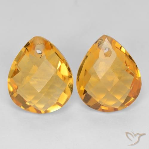 Shop natural 7.39ct Doré foncé Citrine gems, En forme de poire, from Brésil at GemSelect. In stock, global shipping!