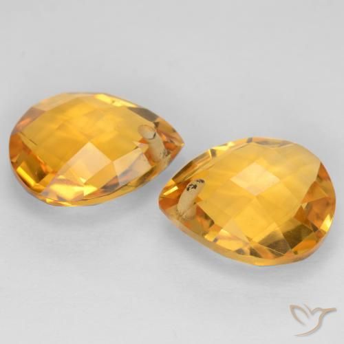 Shop natural 7.39ct Doré foncé Citrine gems, En forme de poire, from Brésil at GemSelect. In stock, global shipping!