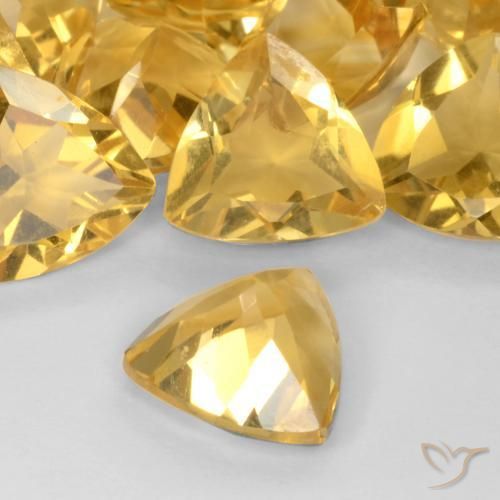 Citrine Doré profond naturelle Trillion, 1.50 ct, VVS-VS