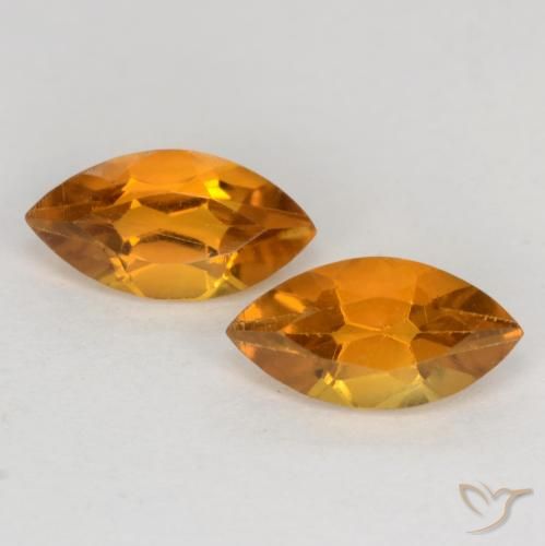 1.05ctw Naturel Orange moyen Citrine, Marquise, VS