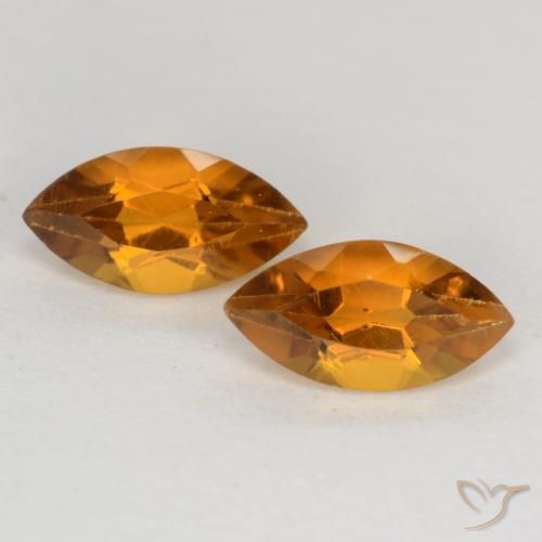 1.06ctw Naturel Orange moyen Citrine, Marquise, VS