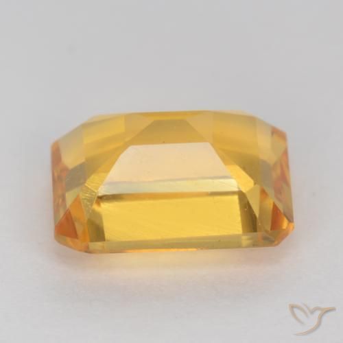 Citrine Doré naturelle Octogone / coupe Émeraude, 1.45 ct, VVS-VS