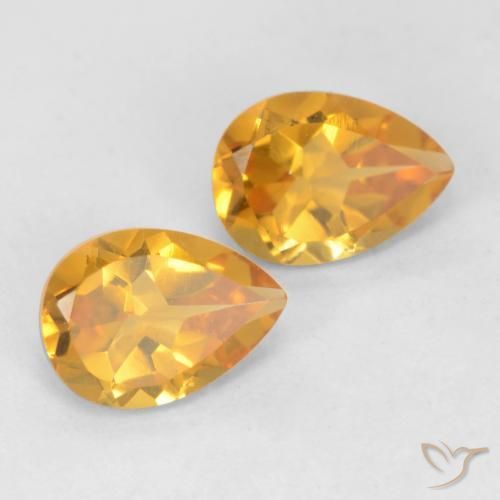 Shop natural 1.33ct Doré foncé Citrine gems, En forme de poire, from Brésil at GemSelect. In stock, global shipping!