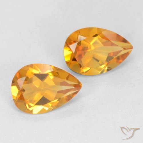Shop natural 1.33ct Orange-or Citrine gems, En forme de poire, from Brésil at GemSelect. In stock, global shipping!