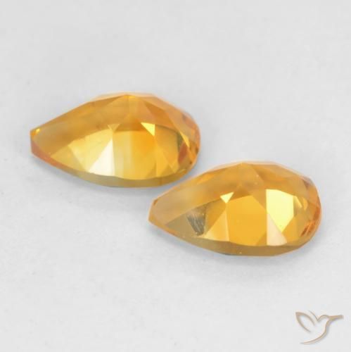 Shop natural 1.33ct Orange-or Citrine gems, En forme de poire, from Brésil at GemSelect. In stock, global shipping!