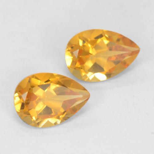 Achetez naturel 1,37ct doré citrine gems, en forme de poire, en provenance brésil chez gemselect. en stock, livraison internationale!