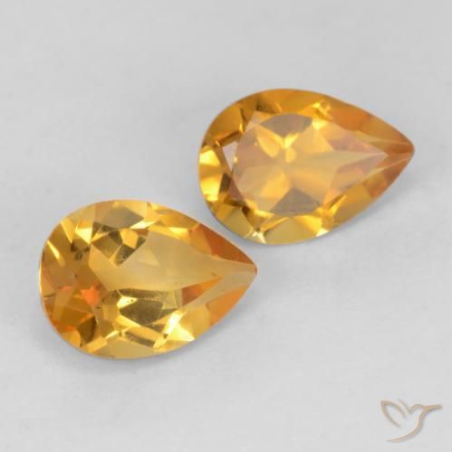 Shop natural 1.27ct Doré-orange foncé Citrine gems, En forme de poire, from Brésil at GemSelect. In stock, global shipping!