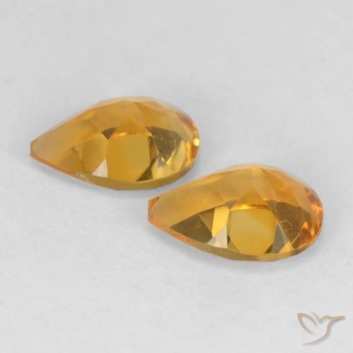 Shop natural 1.27ct Doré-orange foncé Citrine gems, En forme de poire, from Brésil at GemSelect. In stock, global shipping!