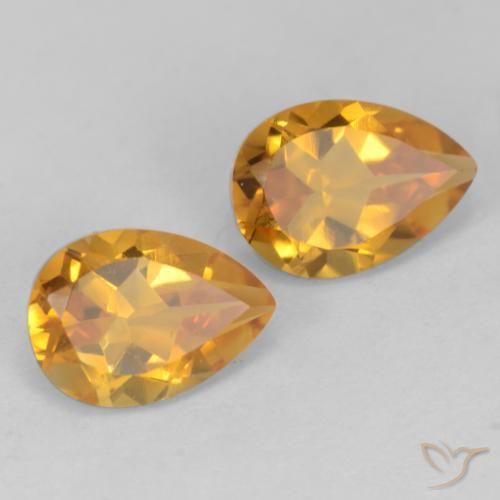 Shop natural 1.48ct Doré-orange foncé Citrine gems, En forme de poire, from Brésil at GemSelect. In stock, global shipping!