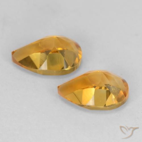 Shop natural 1.48ct Doré-orange foncé Citrine gems, En forme de poire, from Brésil at GemSelect. In stock, global shipping!
