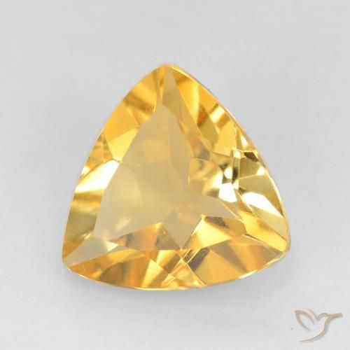 Citrine Or moyen naturelle Trillion, 1.50 ct, VS