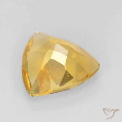Citrine Or moyen naturelle Trillion, 1.50 ct, VS