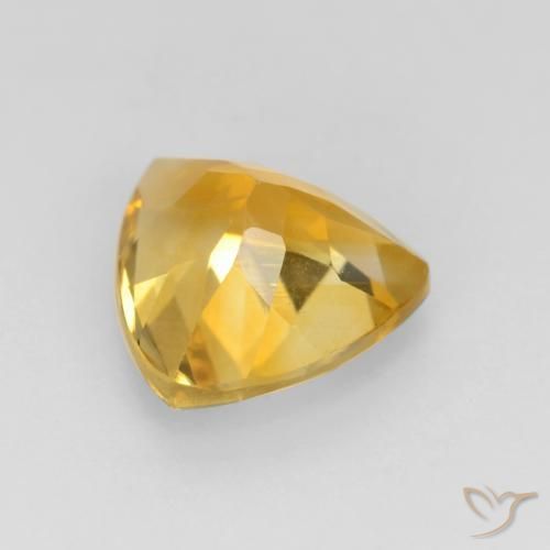 Citrine Or moyen naturelle Trillion, 1.46 ct, VVS-VS