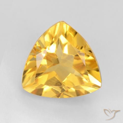 1.83ct Naturel Doré vif Citrine, Trillion, VVS-VS