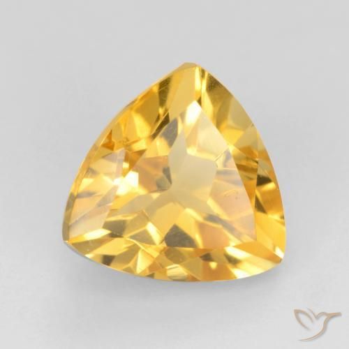 Citrine Doré vif naturelle Trillion, 1.83 ct, VVS-VS