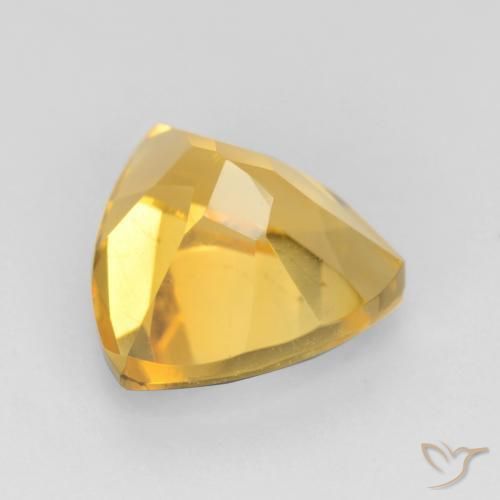 Citrine Doré vif naturelle Trillion, 1.83 ct, VVS-VS