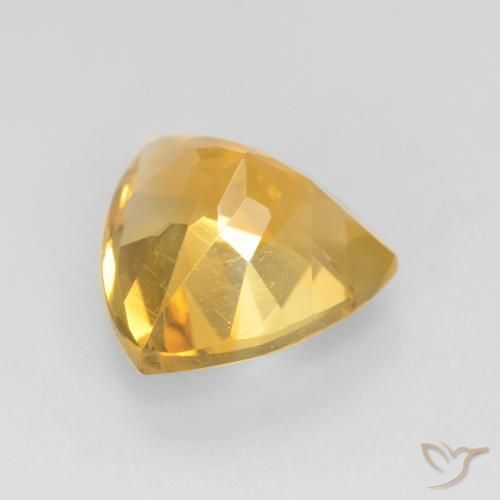 Citrine Doré vif naturelle Trillion, 1.72 ct, VVS-VS