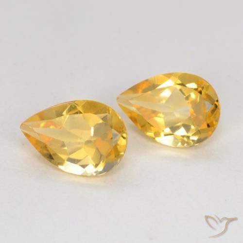 Shop natural 1.18ct Or moyen Citrine gems, En forme de poire, from Brésil at GemSelect. In stock, global shipping!