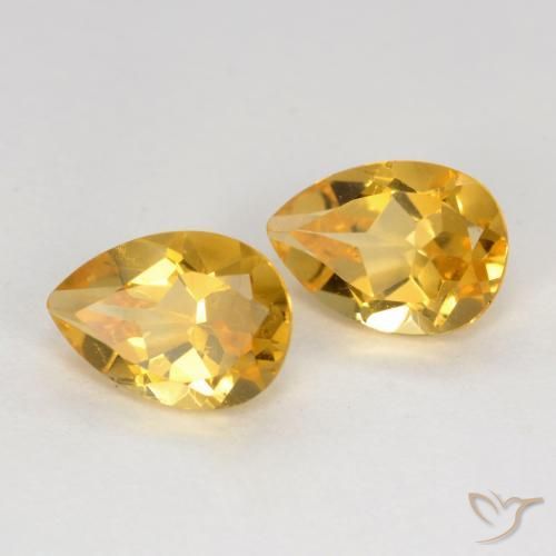 Shop natural 1.42ct Doré moyen-foncé Citrine gems, En forme de poire, from Brésil at GemSelect. In stock, global shipping!