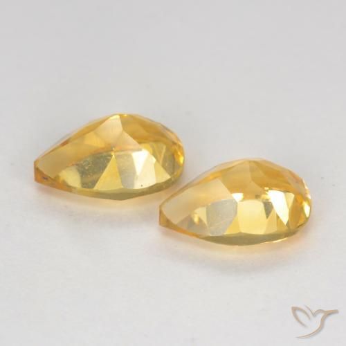 Shop natural 1.42ct Doré moyen-foncé Citrine gems, En forme de poire, from Brésil at GemSelect. In stock, global shipping!