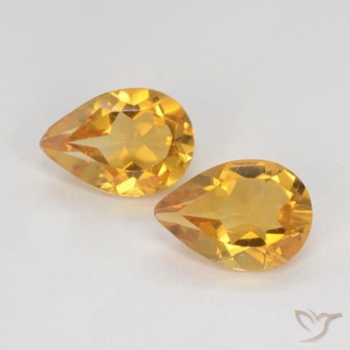 Shop natural 1.18ct Orange doré profond Citrine gems, En forme de poire, from Brésil at GemSelect. In stock, global shipping!