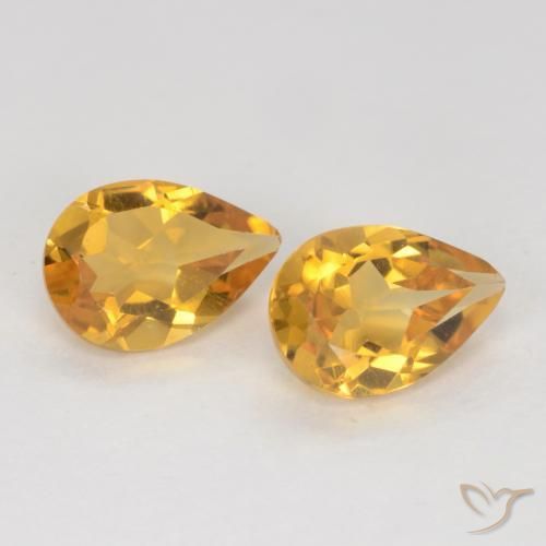 Shop natural 1.18ct Orange doré profond Citrine gems, En forme de poire, from Brésil at GemSelect. In stock, global shipping!