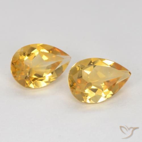 Shop natural 1.31ct Doré vif Citrine gems, En forme de poire, from Brésil at GemSelect. In stock, global shipping!