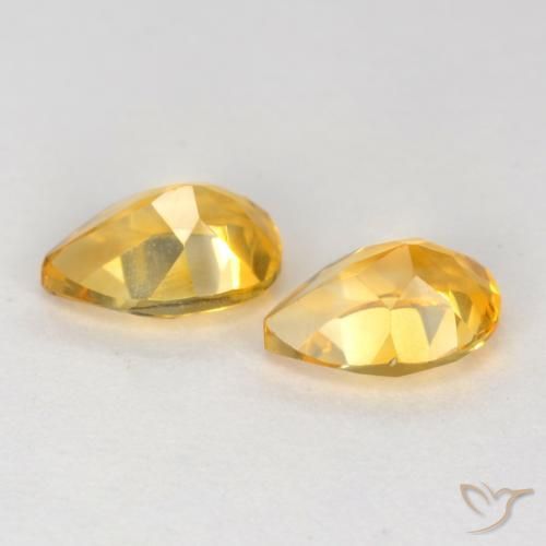 Shop natural 1.31ct Doré vif Citrine gems, En forme de poire, from Brésil at GemSelect. In stock, global shipping!