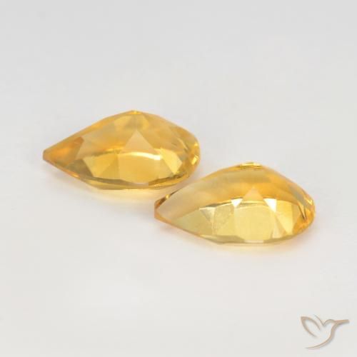 Shop natural 1.17ct Or moyen Citrine gems, En forme de poire, from Brésil at GemSelect. In stock, global shipping!