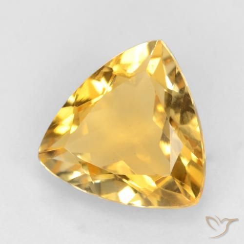Citrine Or moyen naturelle Trillion, 1.52 ct, VVS-VS