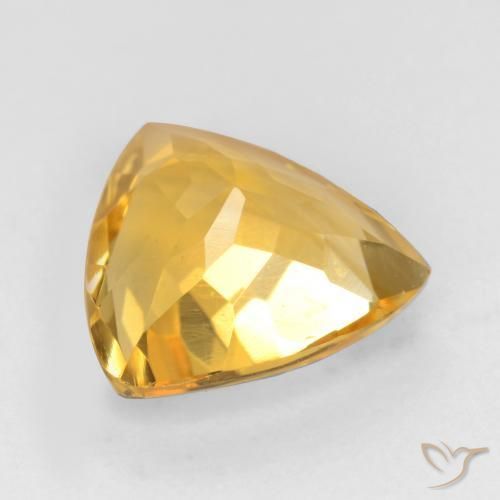 Citrine Or moyen naturelle Trillion, 1.52 ct, VVS-VS