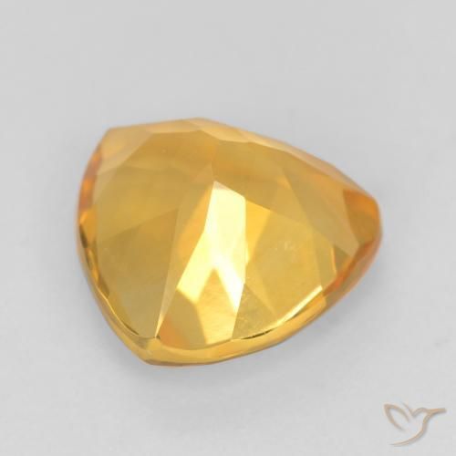 Citrine Or moyen naturelle Trillion, 1.65 ct, VVS-VS