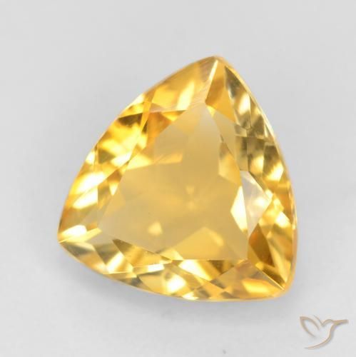 Citrine Top Gold naturelle Trillion, 1.54 ct, VVS-VS