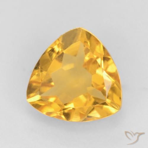 Citrine Or moyen naturelle Trillion, 1.37 ct, VVS-VS