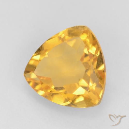 Citrine Or moyen naturelle Trillion, 1.37 ct, VVS-VS
