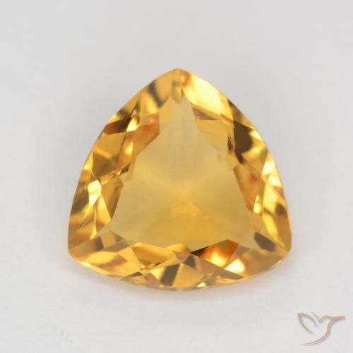 Citrine Orange-or naturelle Trillion, 1.11 ct, VVS-VS