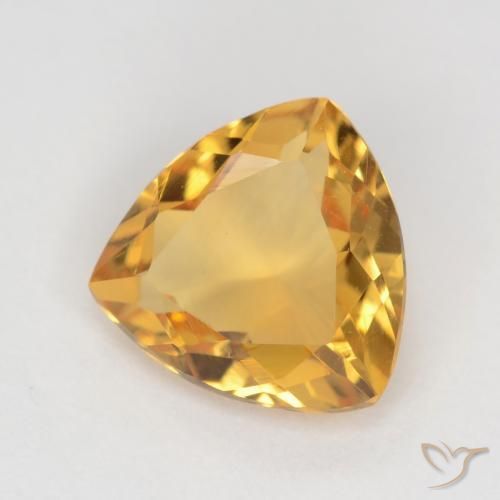 Citrine Orange-or naturelle Trillion, 1.11 ct, VVS-VS