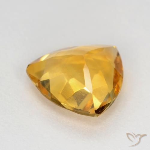 Citrine Orange-or naturelle Trillion, 1.11 ct, VVS-VS