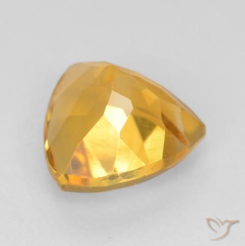 Citrine Orange Doré naturelle Trillion, 1.65 ct, VVS-VS