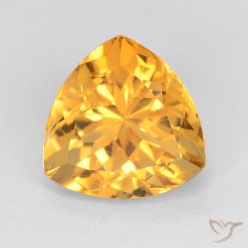 Citrine Doré moyen naturelle Trillion, 2.48 ct, VS