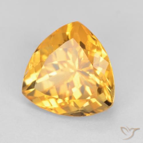 Citrine Doré moyen naturelle Trillion, 2.48 ct, VS