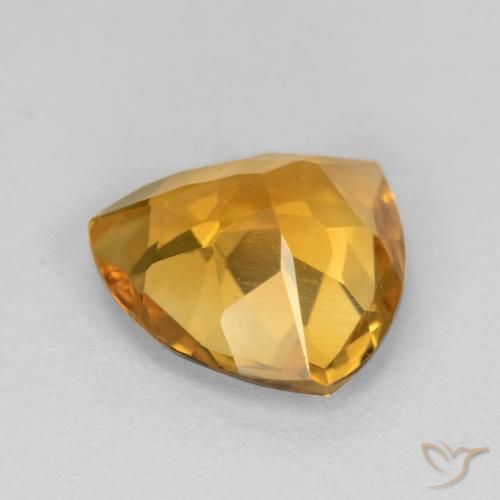 Citrine Doré foncé naturelle Trillion, 1.72 ct, VVS-VS