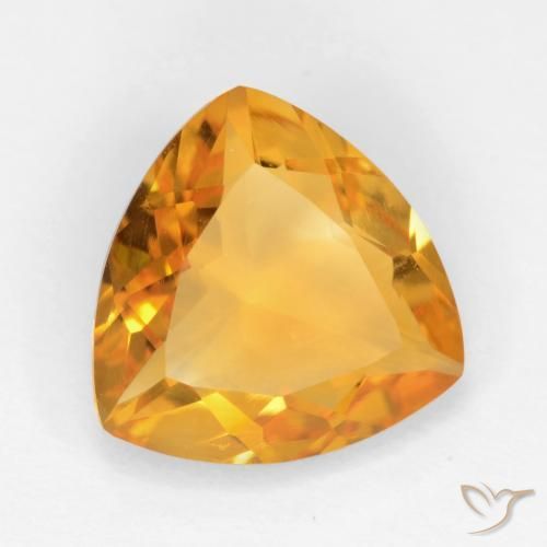 Citrine Orange-or naturelle Trillion, 1.88 ct, VVS-VS