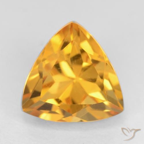 2.82ct Naturel Orange-or Citrine, Trillion, VVS-VS
