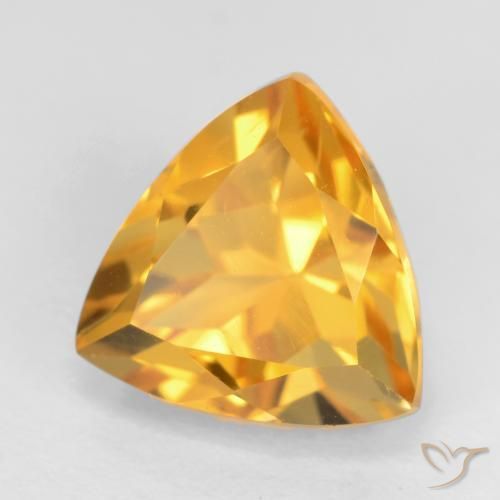 Citrine Orange-or naturelle Trillion, 2.82 ct, VVS-VS