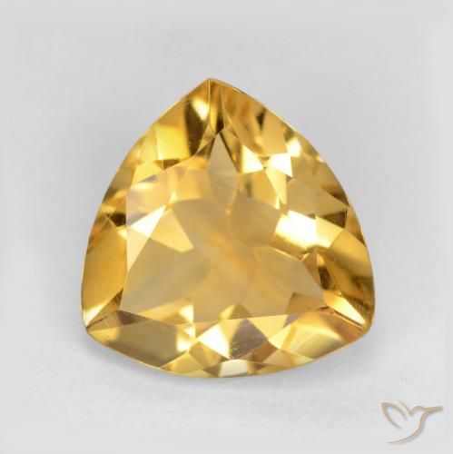 1.75ct Naturel Doré moyen-léger Citrine, Trillion, VVS-VS