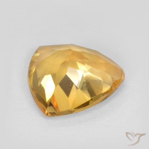 Citrine Doré moyen-léger naturelle Trillion, 1.75 ct, VVS-VS